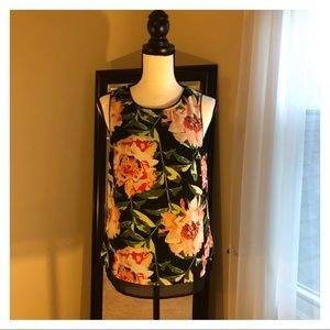 H & M | Floral Pattern Sleeveless Blouse | Size 8